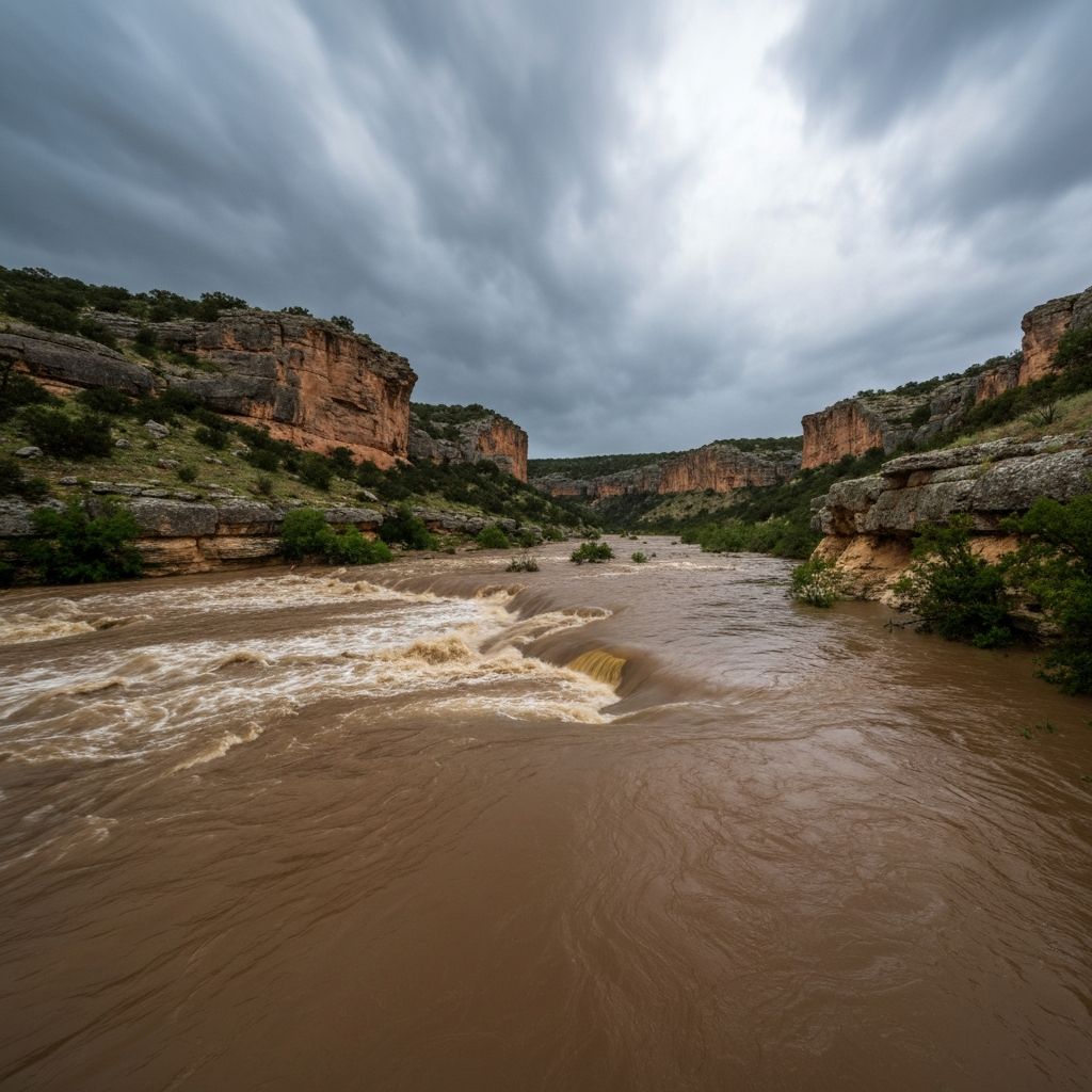 Flash flooding in Texas Hill Country